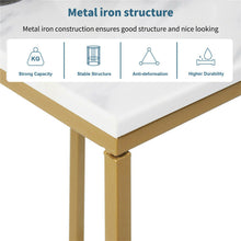 Load image into Gallery viewer, Heavy-Duty C-Shaped End Table with Storage