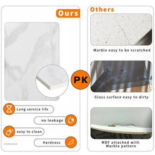 Load image into Gallery viewer, Premium Natural Marble Texture Side End Table Coffee Table Large Bedside Table