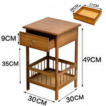 Load image into Gallery viewer, Classic Bedside Table Drawer Side Table Living Room Coffee Tea End Table