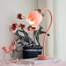 Load image into Gallery viewer, Pink LED Tulip Desk Lamp - Flexible Gooseneck, Decorative Flower Table Light