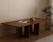 Load image into Gallery viewer, Oak Melamine Dining Table 6 Seater