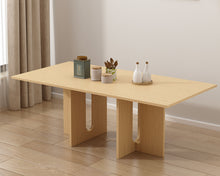 Load image into Gallery viewer, Oak Melamine Dining Table 8 Seater