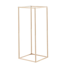 Load image into Gallery viewer, Wedding Flower Stand, 10PCS 60cm Column Flower Stand, Floral Stands with Hidden Screw, Rectangular Cubic Floral Display Rack for Wedding, Party, Birthday, Home, Gold Centerpiece Stands