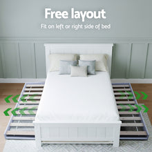 Load image into Gallery viewer, Artiss King Single Bed Frame and Bedside Table