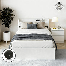 Load image into Gallery viewer, Artiss Single Bed Frame and Bedside Table