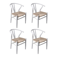 Load image into Gallery viewer, Levede 4x Dining Chairs Wooden Hans White-1975420354058915840