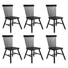 Load image into Gallery viewer, Levede 6x Dining Chairs Kitchen Winsor Black-1975420350149824512
