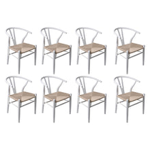 Load image into Gallery viewer, Levede 8x Dining Chairs Wooden Hans White-1975420354511900672