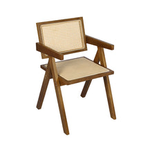 Load image into Gallery viewer, Levede 1x Walnut Wicker Armchair Dining Chair-1973194083212070912