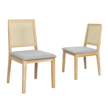 Load image into Gallery viewer, Levede 2x Rattan Dining Chair Solid Wood Lounge-1975420338695180288