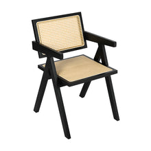 Load image into Gallery viewer, Levede 1x Black Wicker Armchair Dining Chair-1975420497621553152