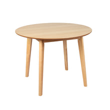 Load image into Gallery viewer, Levede Dining Table Round Rubberwood Base 100cm Natural 100 CM-1973194086840143872