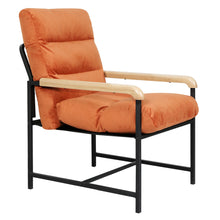Load image into Gallery viewer, Levede Metal Framed Lounge Chair Velvet in Orange-1975420342130315265