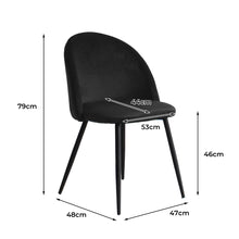 Load image into Gallery viewer, Levede 6x Dining Chairs Kitchen Cafe Black-1975420351198400514