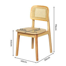 Load image into Gallery viewer, Levede 2x Rattan Dining Chair Wooden Kitchen Chair-1973193511004147714