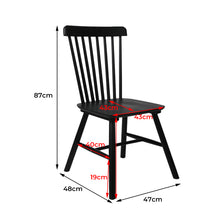 Load image into Gallery viewer, Levede 6x Dining Chairs Kitchen Winsor Black-1975420350149824514