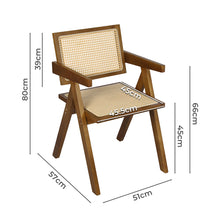 Load image into Gallery viewer, Levede 1x Walnut Wicker Armchair Dining Chair-1973194083212070914
