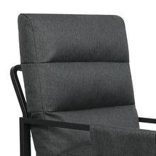 Load image into Gallery viewer, Levede Metal Framed Lounge Chair Linen in Dark Grey-1975420342314864643