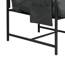 Load image into Gallery viewer, Levede Metal Framed Lounge Chair Linen in Dark Grey-1975420342314864644