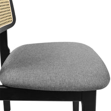 Load image into Gallery viewer, Levede 2x Dining Chair Wood Rattan Armless Black-1975420339055890436