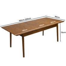 Load image into Gallery viewer, Levede Dining Table Extendable 1.6-2M-1973194085883842562