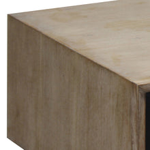 Load image into Gallery viewer, Lamp Table with 1 Storage Drawer Solid Wooden Frame in Silver Brush Colour