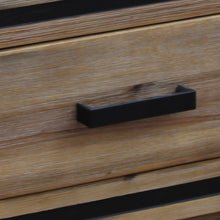 Load image into Gallery viewer, Lamp Table with 1 Storage Drawer Solid Wooden Frame in Silver Brush Colour