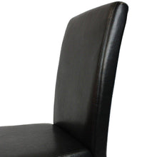 Load image into Gallery viewer, 2x Wooden Frame Black Leatherette Dining Chairs-Furniture-The White Mall