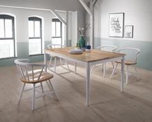 Load image into Gallery viewer, Solid Danish Oak Dining Table in Farmhouse Style-dining table-The White Mall