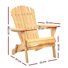 Load image into Gallery viewer, Adirondack Outdoor Wood Beach Deck Chair-Adirondack Chair-The White Mall