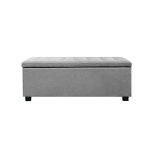 Load image into Gallery viewer, Artiss Large Fabric Storage Ottoman - Light Grey-The White Mall