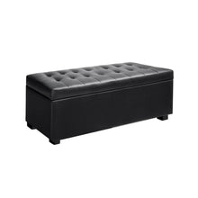 Load image into Gallery viewer, Artiss PU Leather Storage Ottoman - Black-Furniture-The White Mall