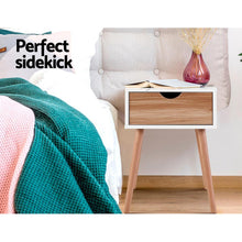 Load image into Gallery viewer, Artiss Scandinavian Bedside Table, Side Table with Drawer-Furniture-The White Mall