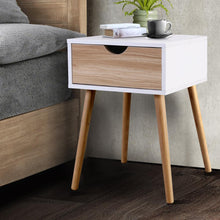 Load image into Gallery viewer, Artiss Scandinavian Bedside Table, Side Table with Drawer-Furniture-The White Mall