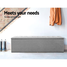 Load image into Gallery viewer, Artiss Storage Ottoman Blanket Box Grey-The White Mall