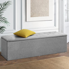 Load image into Gallery viewer, Artiss Storage Ottoman Blanket Box Grey-The White Mall