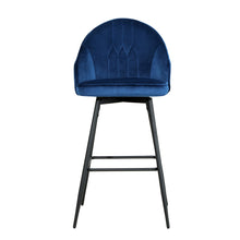 Load image into Gallery viewer, Artiss Set of 2 Bar Stools Kitchen Stool Dining Chairs Velvet Chair Barstool Blue Mesial