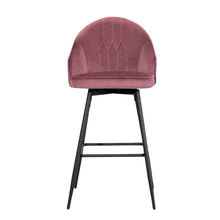 Load image into Gallery viewer, Artiss Set of 2 Bar Stools Kitchen Stool Dining Chairs Velvet Chair Barstool Pink Mesial