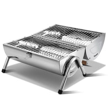 Load image into Gallery viewer, Grillz Portable BBQ Drill Outdoor Camping Charcoal Barbeque Smoker Foldable