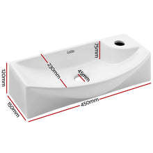 Load image into Gallery viewer, Cefito Ceramic Basin 46cm X15cm