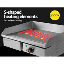 Load image into Gallery viewer, Devanti Commercial Electric Griddle BBQ Grill Pan Hot Plate Stainless Steel