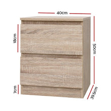 Load image into Gallery viewer, Classic 70s Minimal Wood Bedside Table-Furniture-The White Mall