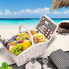 Load image into Gallery viewer, Cream White Luxury 2 Person Picnic Basket Set-The White Mall