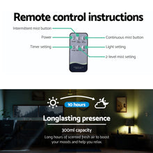 Load image into Gallery viewer, Devanti 300ml 4 in 1 Aroma Diffuser - Light Wood