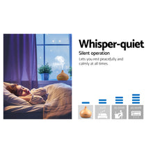 Load image into Gallery viewer, Devanti 300ml 4 in 1 Aroma Diffuser - Light Wood