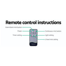 Load image into Gallery viewer, Devanti 400ml 4 in 1 Aroma Diffuser with remote control- Dark Wood