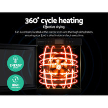 Load image into Gallery viewer, Devanti Food Dehydrators Stainless Steel Jerky Dehydrator Fruit Dryer 10 Trays