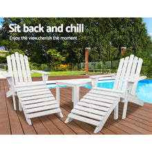 Load image into Gallery viewer, Gardeon Outdoor Sun Lounge Beach Chairs Table Setting Wooden Adirondack Patio Chair