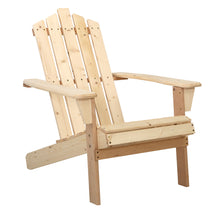 Load image into Gallery viewer, Gardeon Outdoor Sun Lounge Beach Chairs Table Setting Wooden Adirondack Patio Chair Light Wood Tone