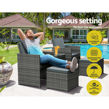 Load image into Gallery viewer, Gardeon Recliner Chairs Sun Lounge Wicker Lounger Outdoor Furniture Patio Sofa